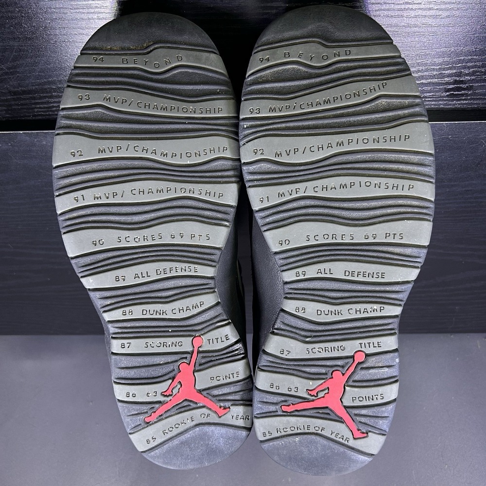 Nike Air Jordan 10 Retro Shadow 2018 Release Men's 11 Dark Gray Black 310805-002 - Picture 6 of 16